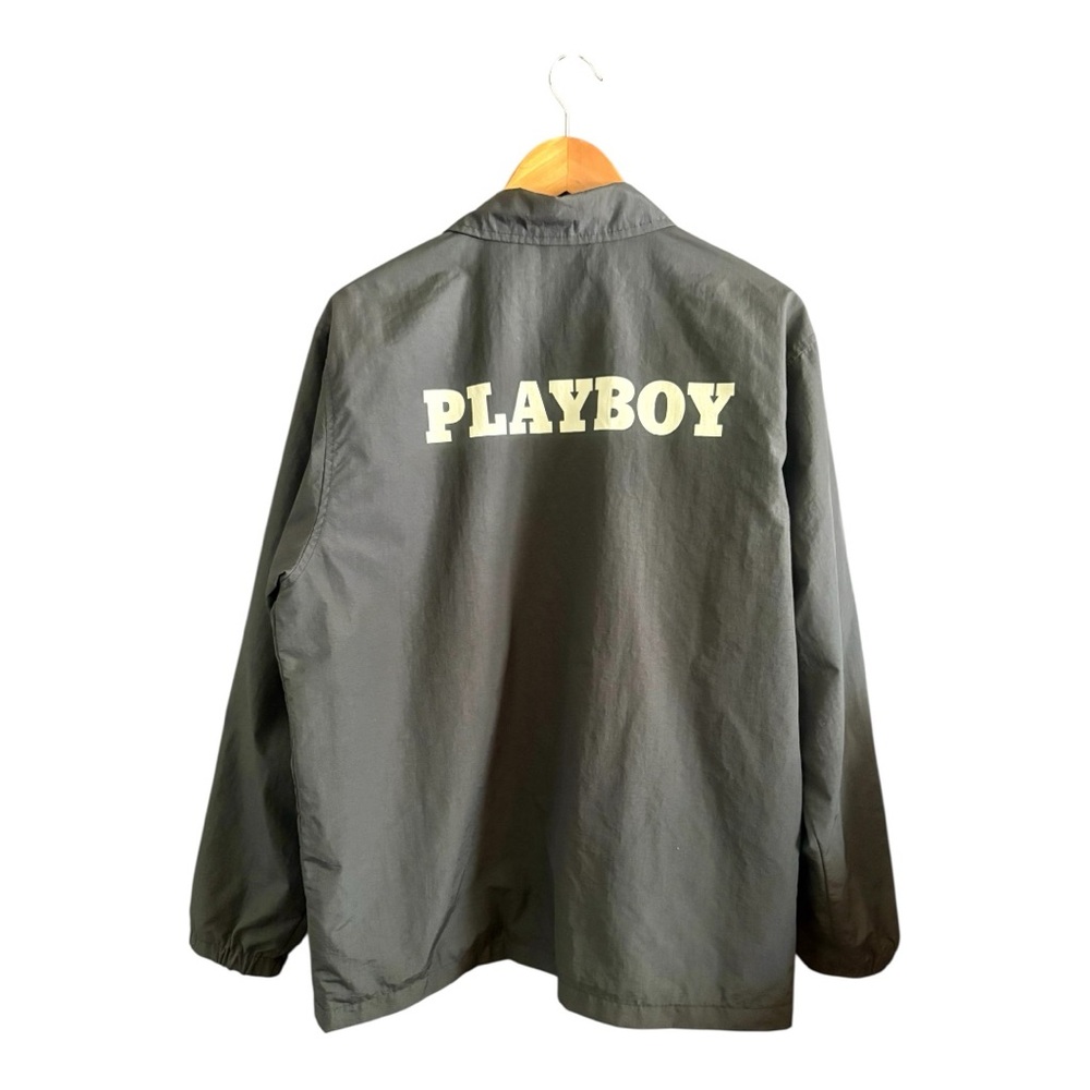 PLAYBOY by PACSUN Black Lightweight Coach Jacket - Picture 2 of 5